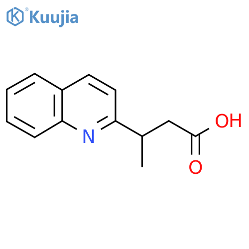 3-(quinolin-2-yl)butanoic acid structure