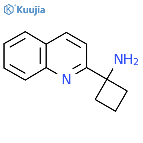 1-(quinolin-2-yl)cyclobutan-1-amine structure