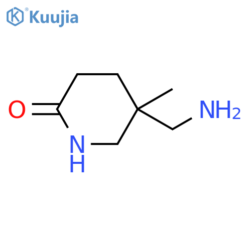 5-(aminomethyl)-5-methylpiperidin-2-one structure