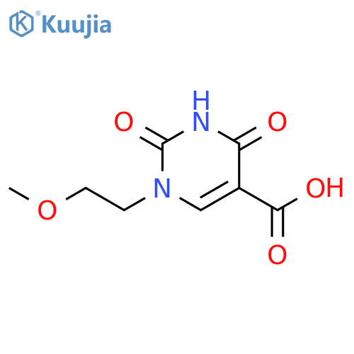 5-Pyrimidinecarboxylic acid, 1,2,3,4-tetrahydro-1-(2-methoxyethyl)-2,4-dioxo- structure