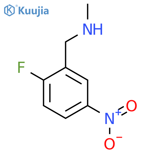 (2-fluoro-5-nitrophenyl)methyl(methyl)amine structure