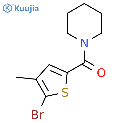 1-(5-Bromo-4-methylthiophene-2-carbonyl)piperidine structure