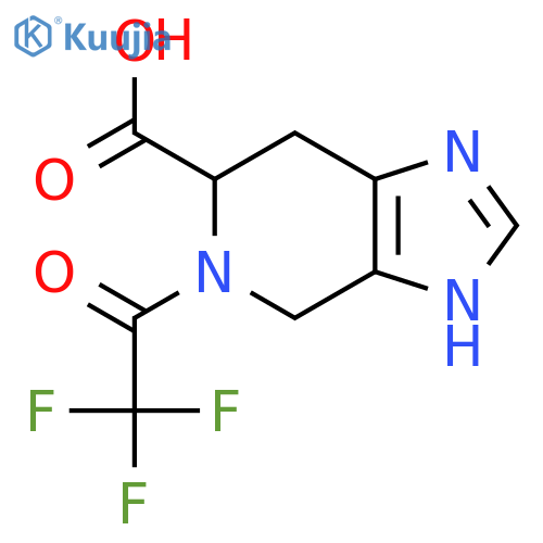 5-(trifluoroacetyl)-3H,4H,5H,6H,7H-imidazo[4,5-c]pyridine-6-carboxylic acid structure