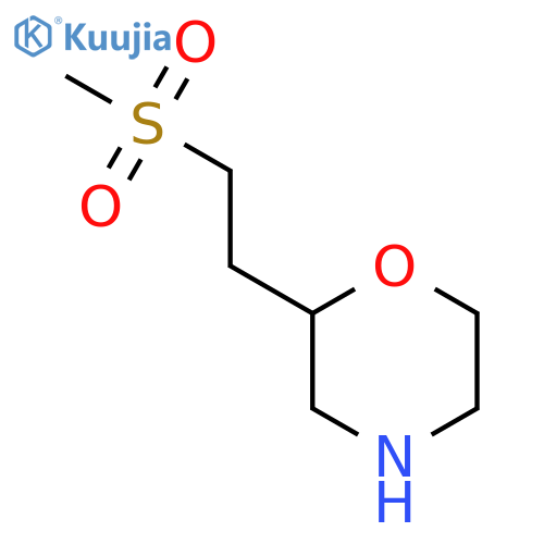 2-(2-methanesulfonylethyl)morpholine structure