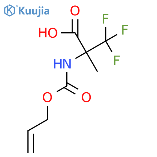 3,3,3-trifluoro-2-methyl-2-{(prop-2-en-1-yloxy)carbonylamino}propanoic acid structure