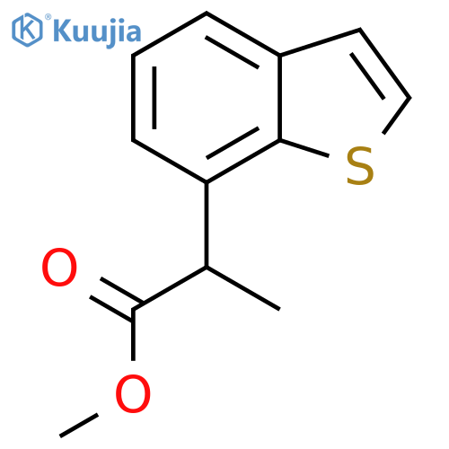 Methyl 2-(1-benzothiophen-7-yl)propanoate structure