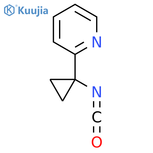 2-(1-isocyanatocyclopropyl)pyridine structure