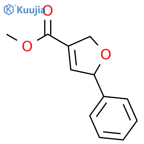 3-Furancarboxylic acid, 2,5-dihydro-5-phenyl-, methyl ester structure