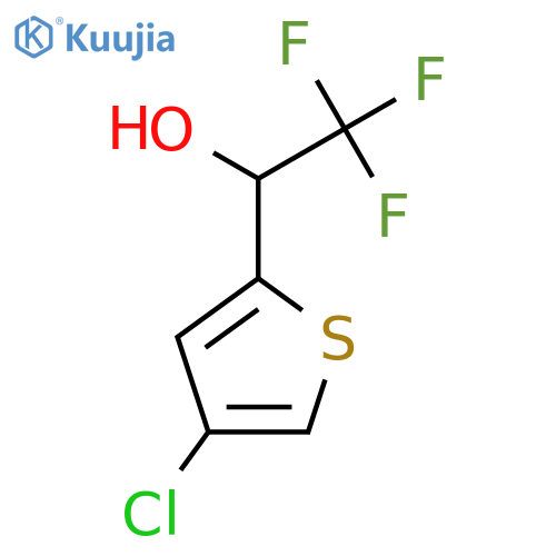 1-(4-chlorothiophen-2-yl)-2,2,2-trifluoroethan-1-ol structure