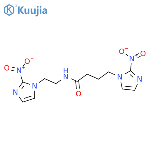 1H-Imidazole-1-butanamide,2-nitro-N-[2-(2-nitro-1H-imidazol-1-yl)ethyl]- structure