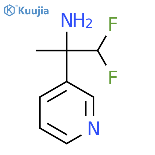 1,1-difluoro-2-(pyridin-3-yl)propan-2-amine structure