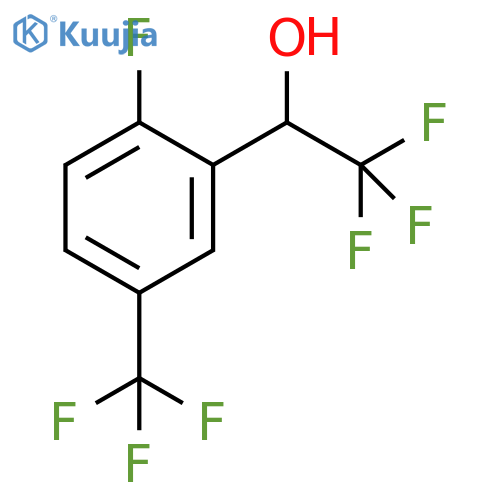 2,2,2-trifluoro-1-2-fluoro-5-(trifluoromethyl)phenylethan-1-ol structure