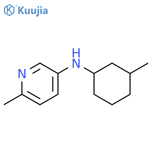 6-methyl-N-(3-methylcyclohexyl)pyridin-3-amine structure