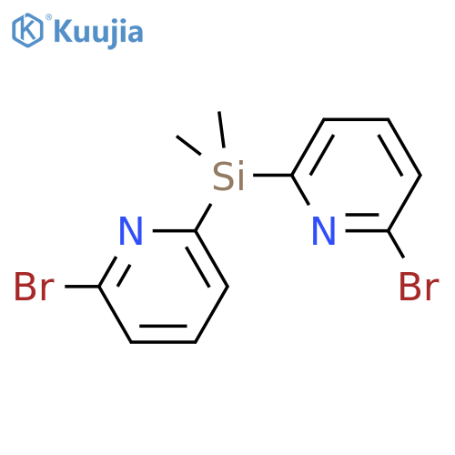Pyridine, 2,2'-(dimethylsilylene)bis[6-bromo- structure
