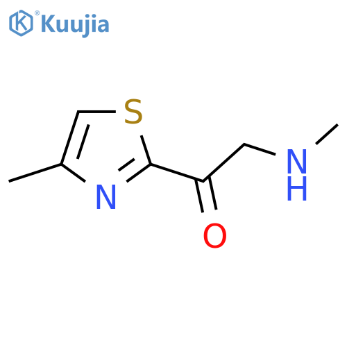 1-(4-Methyl-1,3-thiazol-2-yl)-2-(methylamino)ethan-1-one structure