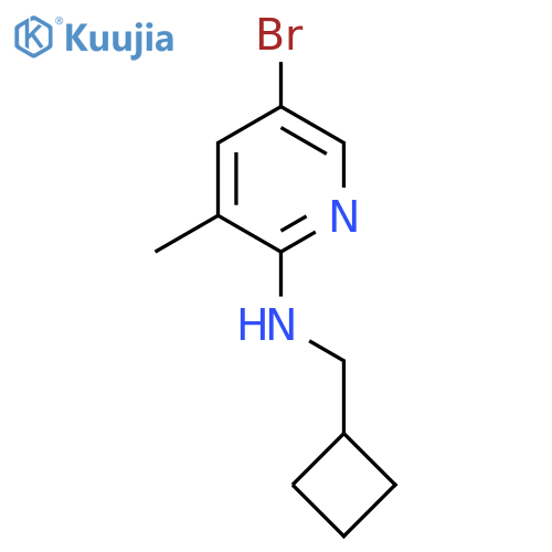 5-Bromo-N-(cyclobutylmethyl)-3-methylpyridin-2-amine structure