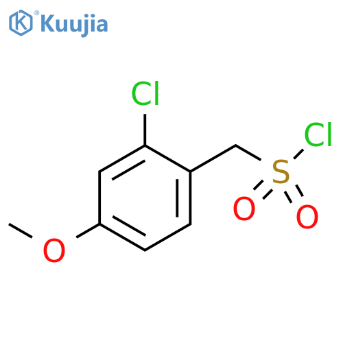 (2-chloro-4-methoxyphenyl)methanesulfonyl chloride structure