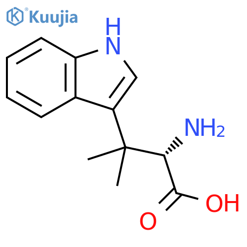 2-amino-3-(1H-indol-3-yl)-3-methylbutanoic acid structure
