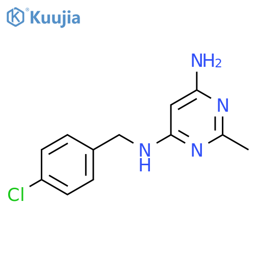 N4-(4-Chlorobenzyl)-2-methylpyrimidine-4,6-diamine structure