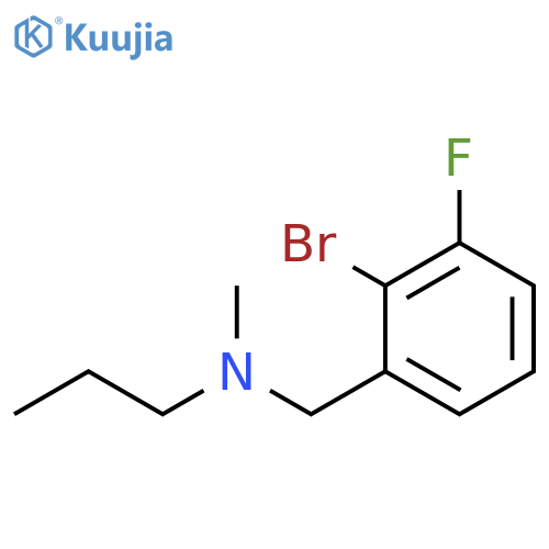 (2-Bromo-3-fluorobenzyl)-methylpropylamine structure
