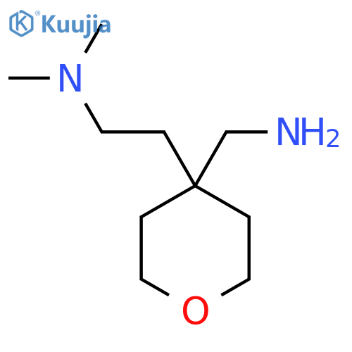 {4-2-(dimethylamino)ethyloxan-4-yl}methanamine structure