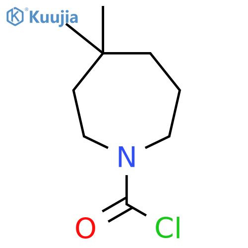 4,4-Dimethylazepane-1-carbonyl chloride structure