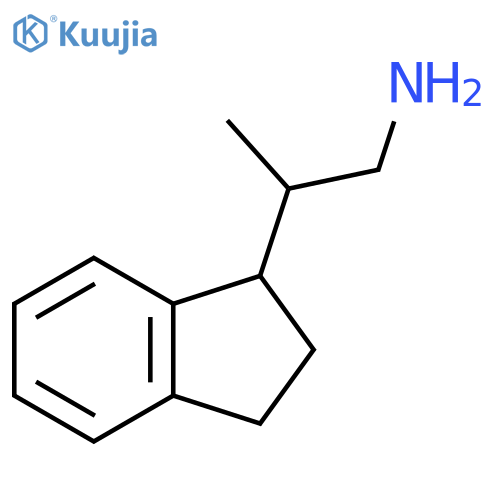 2-(2,3-dihydro-1H-inden-1-yl)propan-1-amine structure