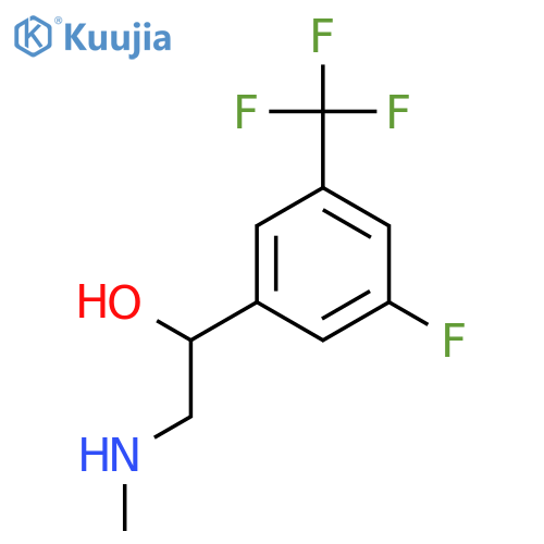 1-3-fluoro-5-(trifluoromethyl)phenyl-2-(methylamino)ethan-1-ol structure