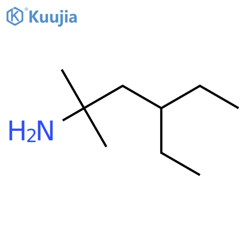 4-ethyl-2-methylhexan-2-amine structure
