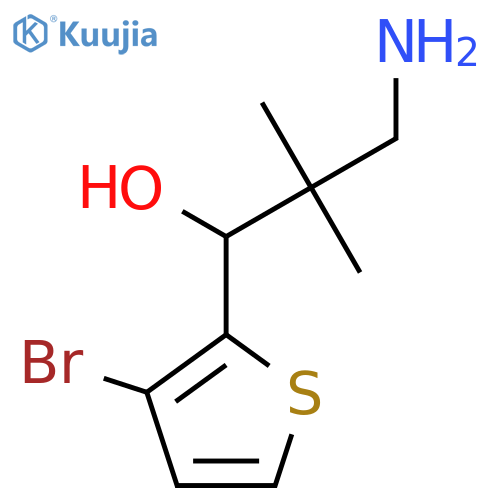 2-Thiophenemethanol, α-(2-amino-1,1-dimethylethyl)-3-bromo- structure