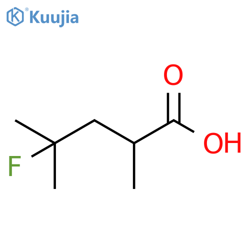 4-fluoro-2,4-dimethylpentanoic acid structure