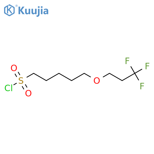 5-(3,3,3-trifluoropropoxy)pentane-1-sulfonyl chloride structure