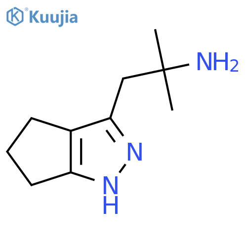 1-{1H,4H,5H,6H-cyclopentacpyrazol-3-yl}-2-methylpropan-2-amine structure