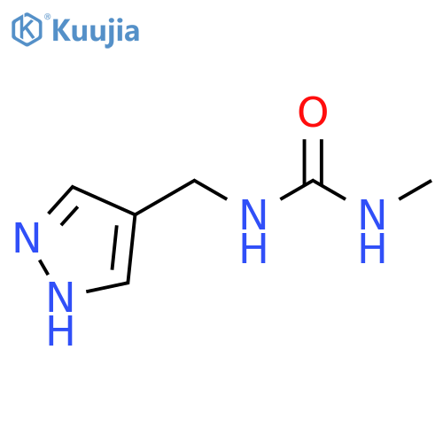 3-methyl-1-[(1H-pyrazol-4-yl)methyl]urea structure