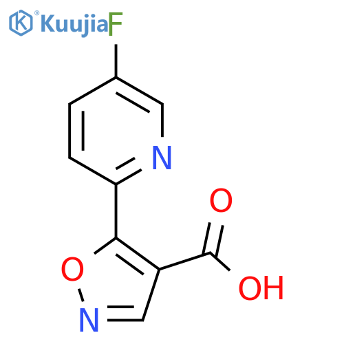 5-(5-fluoropyridin-2-yl)-1,2-oxazole-4-carboxylic acid structure