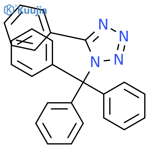 5-phenyl-1-trityl-1H-tetrazole structure