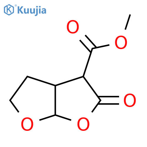 2-Oxo-hexahydro-furo[2,3-b]furan-3-carboxylic acid methyl ester structure