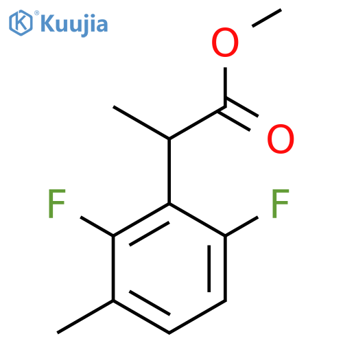 Methyl 2-(2,6-difluoro-3-methylphenyl)propanoate structure