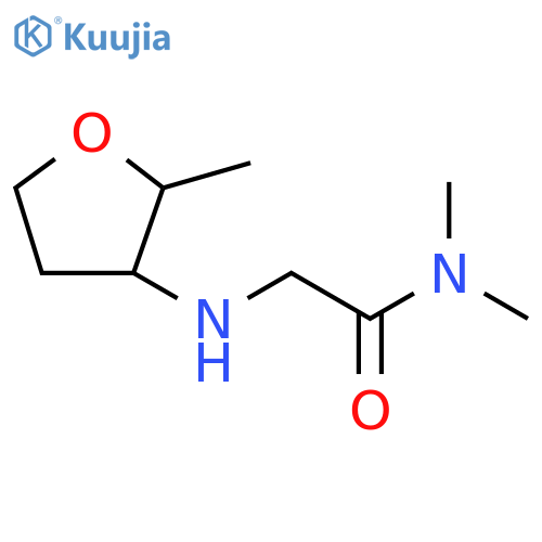 N,N-dimethyl-2-(2-methyloxolan-3-yl)aminoacetamide structure