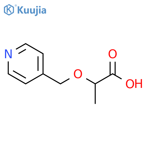 2-(pyridin-4-yl)methoxypropanoic acid structure