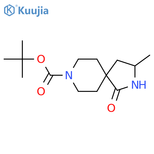 Tert-Butyl 3-methyl-1-oxo-2,8-diazaspiro[4.5]decane-8-carboxylate structure