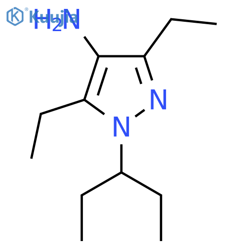3,5-diethyl-1-(pentan-3-yl)-1H-pyrazol-4-amine structure