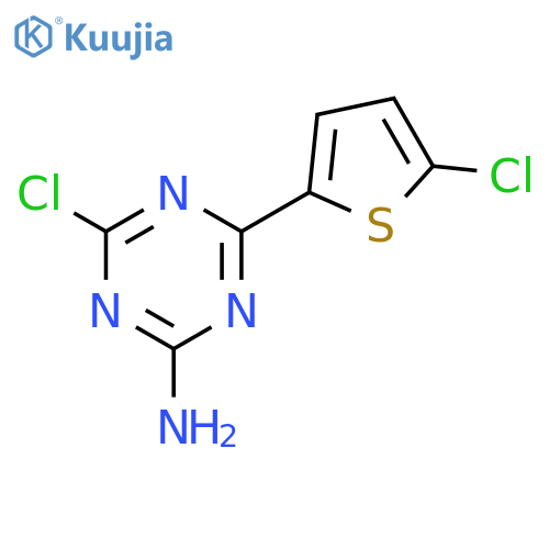 1,3,5-Triazin-2-amine, 4-chloro-6-(5-chloro-2-thienyl)- structure