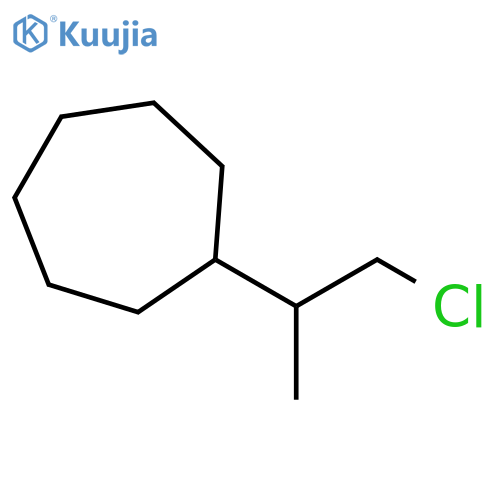 Cycloheptane, (2-chloro-1-methylethyl)- structure