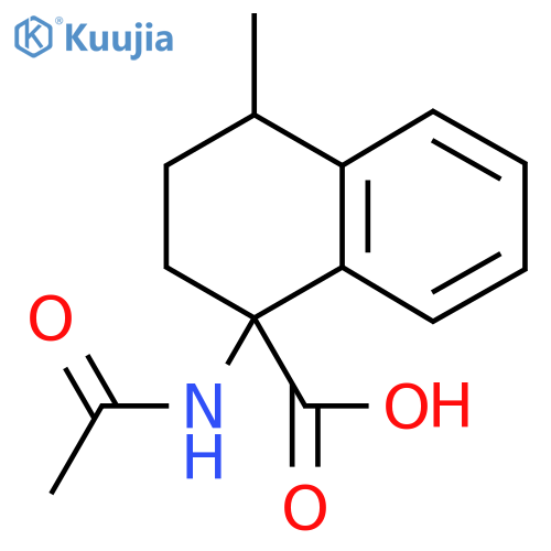 1-acetamido-4-methyl-1,2,3,4-tetrahydronaphthalene-1-carboxylic acid structure