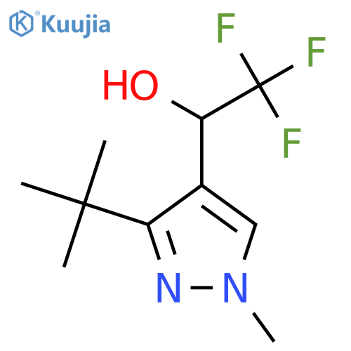 1-(3-tert-butyl-1-methyl-1H-pyrazol-4-yl)-2,2,2-trifluoroethan-1-ol structure