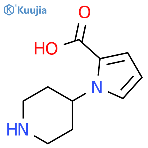 1-(piperidin-4-yl)-1H-pyrrole-2-carboxylic acid structure