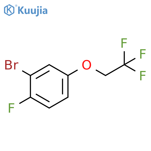 2-bromo-1-fluoro-4-(2,2,2-trifluoroethoxy)benzene structure