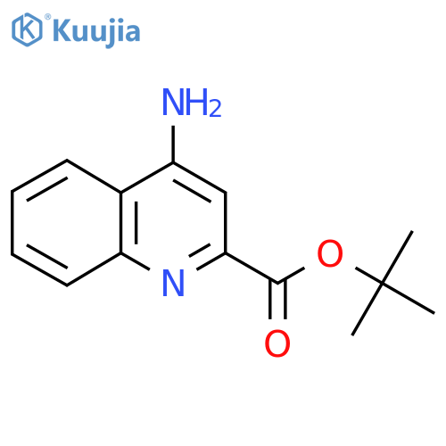 Tert-butyl 4-aminoquinoline-2-carboxylate structure