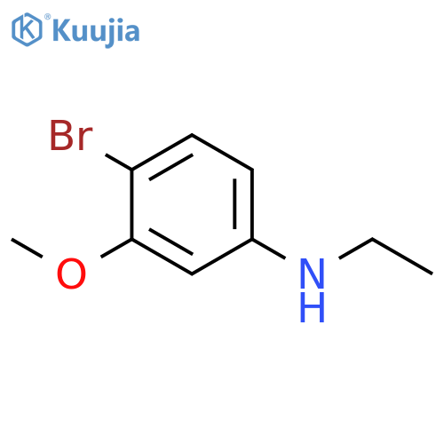 4-Bromo-N-ethyl-3-methoxyaniline structure
